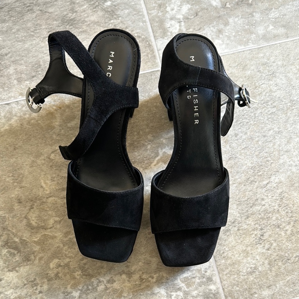 Marc Fisher Black Sandals